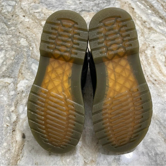 Dr. Martens YOUTH 1460 PATENT LEATHER LACE UP BOOTS size 2 - Picture 10 of 12